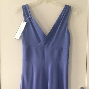 New J Crew Bright Hyacinth/ Periwinkle Silk Dress in Size 0